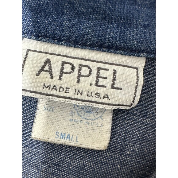 Vtg‎ 1970’s Jean Dress Full Skirt Fitted Bodice Union Made Cottagecore S70.s - Picture 5 of 7